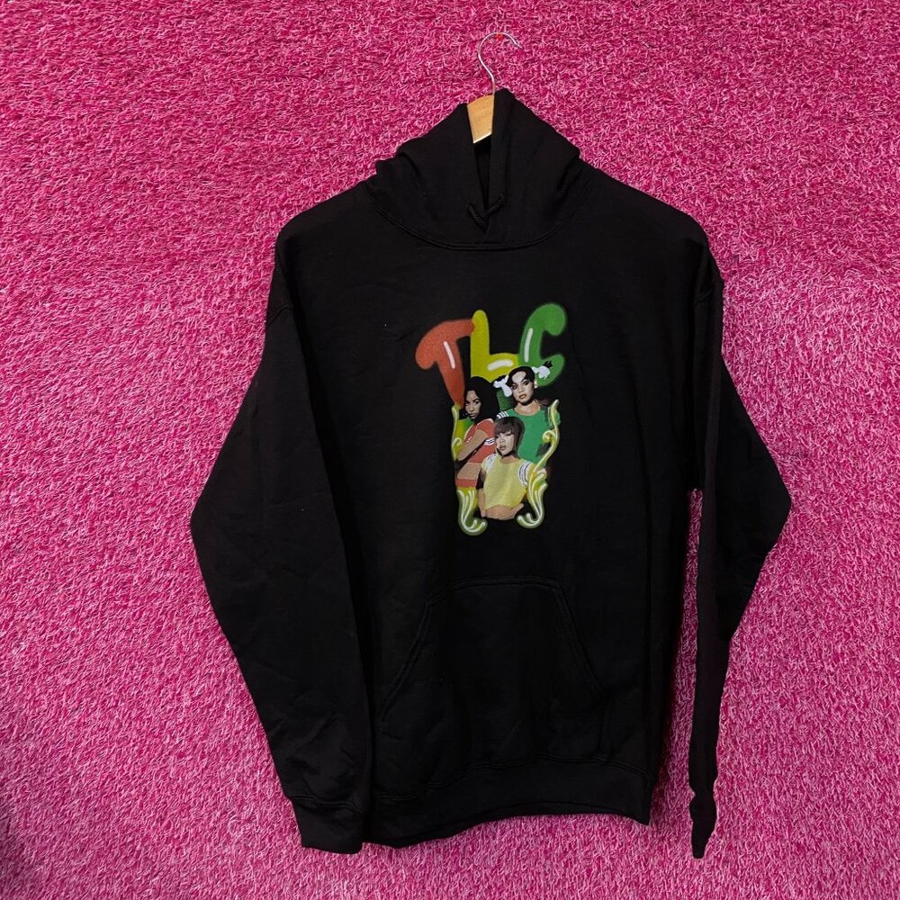 TLC Ohhh On the TLC Tip Airbrush Urban Pop Group Hoodie M